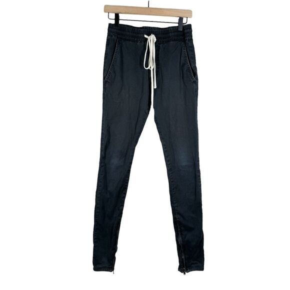 FOG X Fear Of God Essentials Ankle Zip Pants Washed Black Distressed Size Small